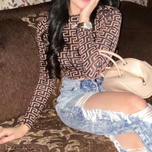 Brown & Black Long Sleeve Design